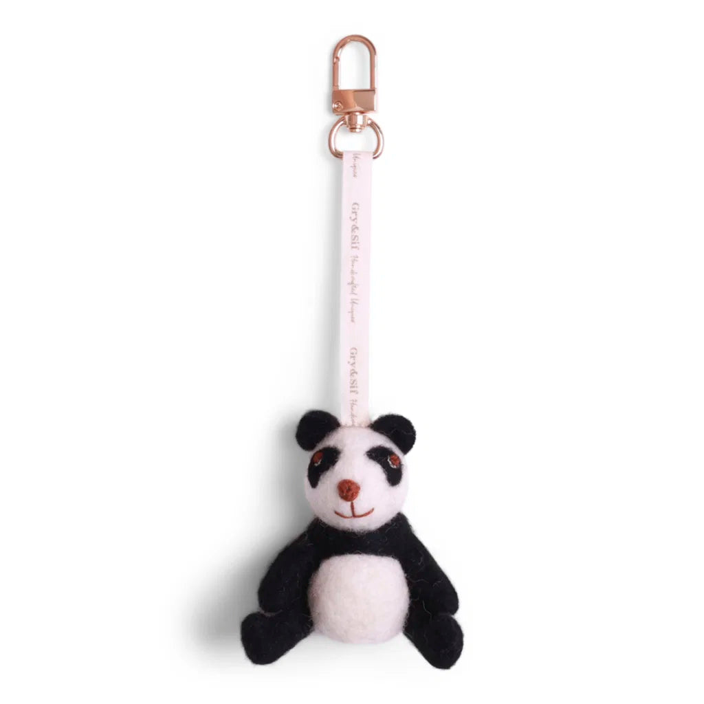 Nøglering med panda