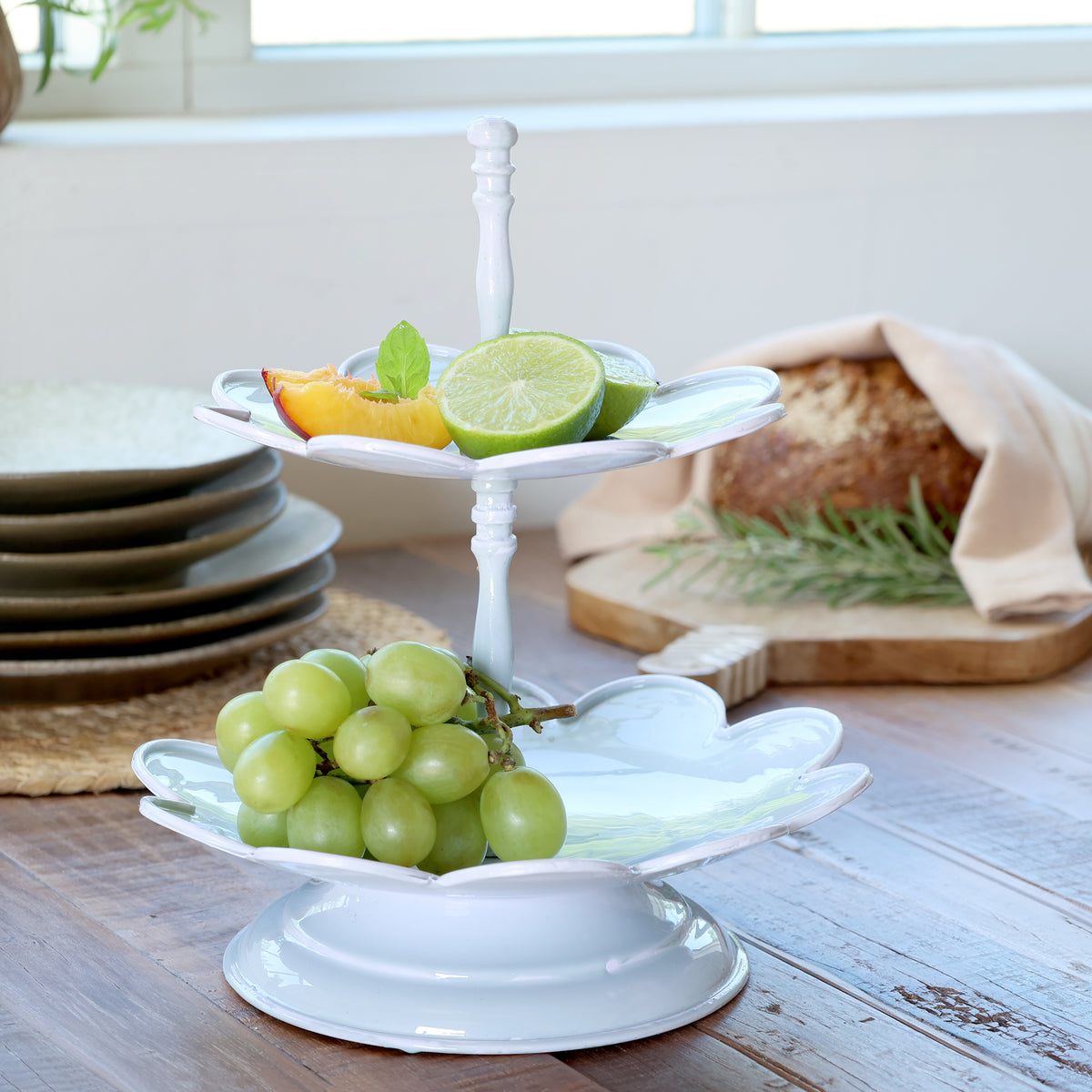 Etagere med to fade - lille