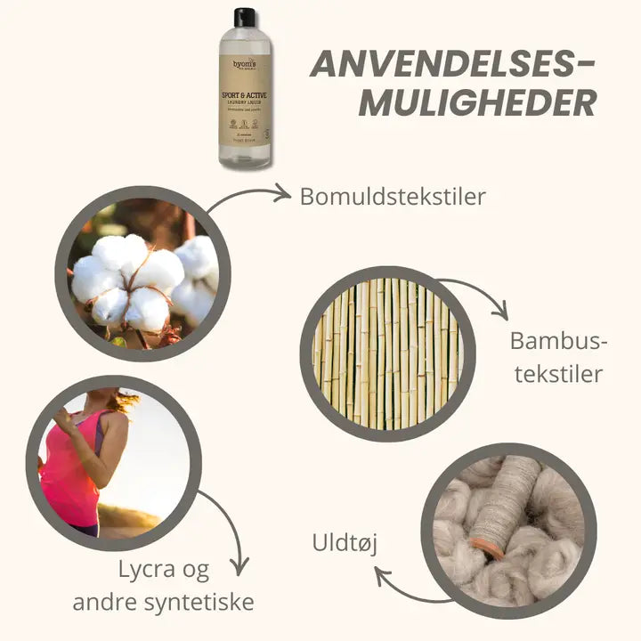 Sport & aktiv - probiotisk vaskemiddel med frisk duft